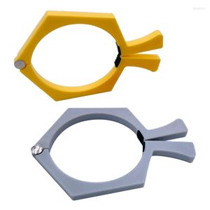 Titta på reparationssatser 2st Thermal SubliMation Fixed Cup Holder Pincher Tool för 20 oz ämnen Pinch Tumbler Clamp Grip Gray Yellow