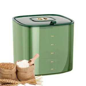 Dispensador de arroz de cozinha em casa, recipiente de armazenamento de cereais de grande capacidade, grãos domésticos que armazenam o organizador HKD230812 HKD230812