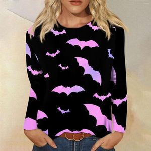 Women's Hoodies Halloween Sweatshirts Fashion Round Neck Long Sleeve Winter Casual Top Shirts Extra Tops For Women Womens
