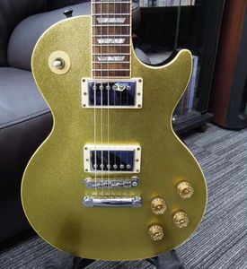 PAUL TIPE NUMERO MODELLO STD Sparkle Gold Electric Guitar come la stessa delle immagini