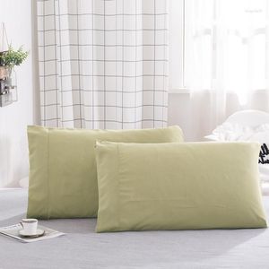 Pillow Case 2pcs/para Solid Color pościel prosta poduszka dekoracyjna do umywania Wedding Machine