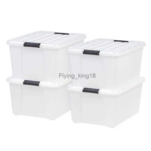 45 Quart Plastikspeicherbox mit Schnallen Perle Set von 4 starken und langlebigen 2,88 lb 21,65 x 15,70 x 10,70 Zoll HKD230812