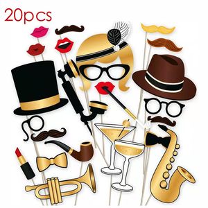 Other Event Party Supplies 676pcs Fun Wedding Decoration Po Booth Props DIY Mustache Lips Glasses Mask Pobooth Accessories Wedding Party Supplies 230824