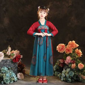 Girl's Dresses Ancient Girls Oriental Chinese Come Kids Traditional Chinese Dress Children Fairies Performance Wear Dress R230824