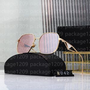 042 Дизайнерские солнцезащитные очки роскошная бренда мода винтажная металлическая рама UV400 Классическая мужская и женская маленькая пчела