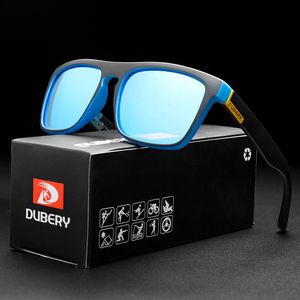 Solglasögon Dubery Vintage Sungasse Polariserade Summer Sun Glasses Men UV400 Driving Mirror Oculors Male Shades 230823