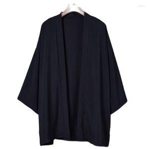 Odzież etniczna Kobiety i mężczyźni Japończycy Obi Mężczyzna Yukata Kimono Cardigan Cardigan Men's Haori Samurai Tradycyjne