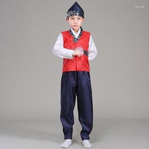 Marchio di abbigliamento etnico per ragazzi hanbok tradizionale costume antico polo polo per bambini Pografia 1 giugno Corea Performance