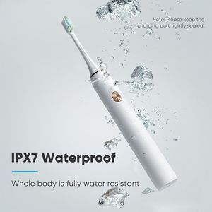 Escova de dentes SOOCAS X3U Escova de dentes ultrassônica USB recarregável à prova d'água com três cabeças para adulto 230824