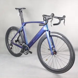 TT-X34 Pełna ukryta kablowa droga aero disc disc Complete Bike Chameleon Paint 24 Speed ​​Empire Pro Groupset