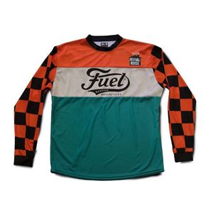 Radfahren Shirts Tops Fuel Mx 90er Jahre Herren Downhill Mountainbike Trikots Motocross BMX Racing Jersey DH Langarm Motorrad Kleidung MTB T-Shirt 230824