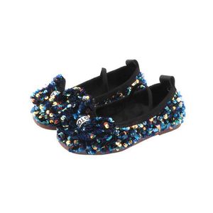 Flat shoes Fashion Children Shoes For Girls Shoes Leather Shoes Princess Sweet Breathable Comfortable Flats Shoes For Students Autumn 2022 L0824