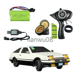 Electric/RC Car LDRC LDA86P AE86 RTR 118 24G 2WD RC Car Drift Vehicles Flip LED Lights Full Scale Controlled Models Toys Gifts for Children