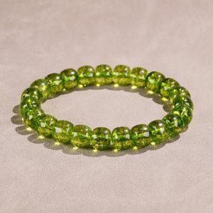 Green Quartzose Jade Elastic Beaded Bracelet For Unisex bracelets designer for women love bangle bangles for women designer jewelry women jewellery jewels