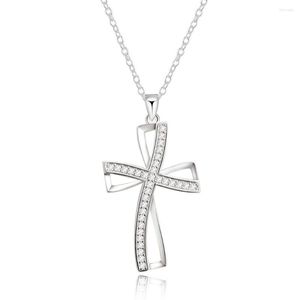 Chains Wedding Charm Lady Nice Color Silver Jewelry Fashion Elegant Women Classic High Quality Crosses Necklace