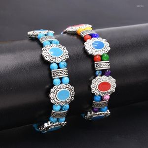 Charm Bracelets Bohemian Ethnic Women Colorful Beads Gypsy Chains Charms Turkish Statment Female