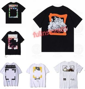 2023Summer Designer Fashion Luxurys Offs Abbigliamento maschile e donne tops per tees sciolte manualmente camicia per graffiti da strada per le magliette da uomo offs bianca r5