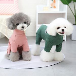 Abbigliamento per cani tute per animali domestici per cani di piccola taglia vestiti invernali caldi morbidi addensato proteggere la pancia per cuccioli pigiami pajamas giacca di chihuahua