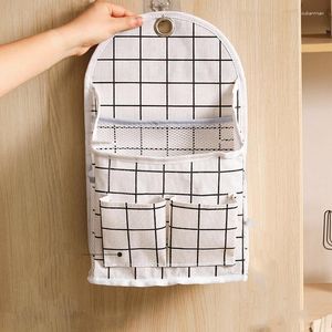 Storage Boxes Cotton Multi Pockets Hanging Wall Clothes Bag Cabinet Door Wardrobe Sundries Underwear Organizer Pouches Home Decor