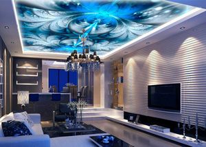 Wallpapers Po Wallpaper 3d Ceiling Custom Blue Dynamic Lines For Living Room Walls 3 D