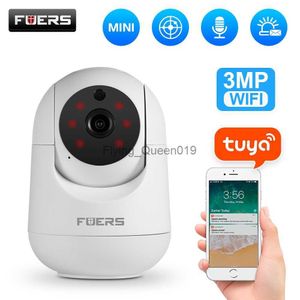 Fuers 3MP IP Camera Tuya Smart Home Indoor WiFi Wireless Surveillance Audio Cam CCTV Automatic Tracking Security Baby Monitor HKD230812