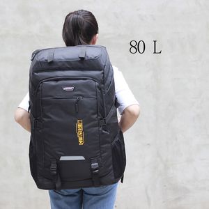 Sırt çantası paketleri 50l80l yürüyüş sırt çantası erkek kadınlar seyahat paketi spor çantası naylon trekking dağcılık tırmanma kamp mochila açık xa997wa 230824