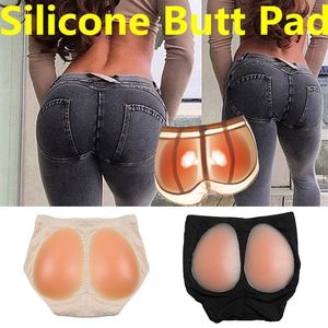 Baças de nádegas calcinhas de calcinha de silicone nádegas falsas acolchoadas shapewear shapewear silicone calct women sem costura moderna plus size286p