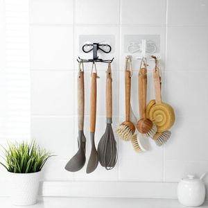 Kitchen Storage Organizer Rotatable Strong Rack For Accessories Cabinet Supplies Towel Wall Adhesive Cooking Utensil