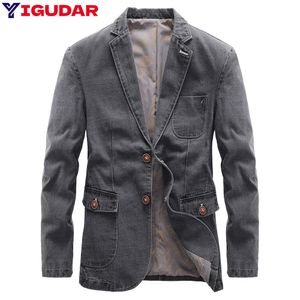 Men's Suits Blazers Spring Slim Fit Jacket Leisure Mens Brand Denim Men Suit Outerwear Jean Casual Coat men clothing y2k tops 230823