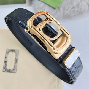 Cintura di design di lusso da donna cinture classiche moda mirrir qualità fibbia liscia da donna Cintura in vera pelle larghezza 3,5 cm con scatola