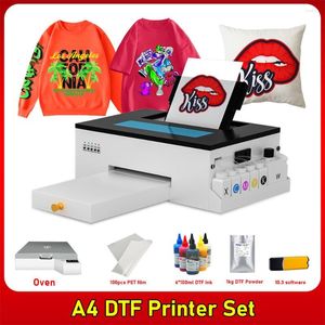 L805 için yazıcı başladı Paket Pet Film Direct Transfer A4 Baskı Makinesi T Shirt Tüm Kumaş