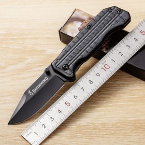 Små vikskniv utomhusblad Camping Hunting Pocket Knife Utility EDC Cutter Black