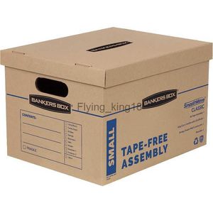 Bankers 10 Pack Box SmoothMove Classic Small Moving Boxes Tape-Free Assembly 10" X 12" X 15" Storage Organizer HKD230812