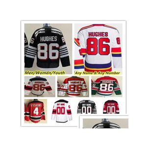 Roupa de ioga Jack Hughes NJ Hóquei Jerseys Jesper Bratt Nico Hischier Dougie Dawson Mercer Miles Wood Ryan Graves John Marino Yegor S Dhweu