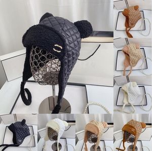 مصمم قبعة فاخرة مصمم صوف صوف القبعة الشتاء في الهواء الطلق على نطاق واسع قبعات أزياء العلامة التجارية