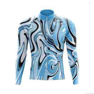 Jackets de corrida Sportswear Autumn Fragmedas de ciclismo masculino colorido de bicicleta colorida pilotagem ao ar livre MTB Camisas de bicicleta de montanha de manga longa