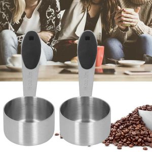 Coffee Scoops Cake Baking Spoon Sugar Powder Stainless Steel Bean Teaspoon Home Kitchen 2PCS Measuring Scoop