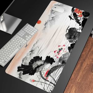 Mouse almofadas pulse de estilo chinês lindo pintura mouse pad best-seller jogador jogador de borracha mouse bloco de jogos de jogo de jogo de teclado mousepad r230824