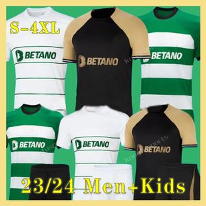 23 24 Lisboa Soccer Trikots teilen sich als Partner Sporting CP Home Blue Lissabon Special Jovane Sarabia Vietto 2023 2024 MAILLOT JERSEY CLUB DE Football Shirt Men Kids Kit Kit