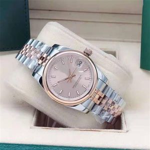 Med Box Womens Watches 31mm Lady Mechanical Automatic Watch Light Outer Ring rostfritt stål Armbandsur Fashion Sapphire Mirror W348Z