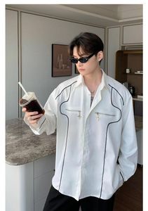 남자 캐주얼 셔츠 GH0185 패션 2023 활주로 고급 유럽 디자인 파티 스타일 의류