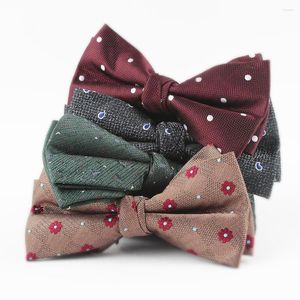 Yay bağları linbaiway hayvanlar desen bowties erkekler için klasik resmi bowknots yetişkin jacquard kravatlar kravat parti bowtie hediyesi