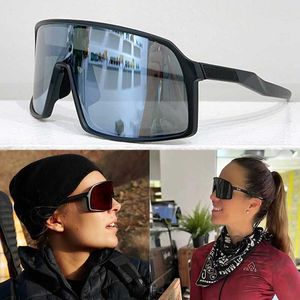 Óculos esportivos masculinos óculos de sol de equitação 009406A óculos de ciclismo lentes gradientes pretas armação de fibra de acetato de nylon feminino óculos de esqui elegantes 100% proteção UV