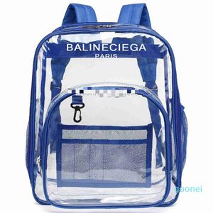 Women backpack Style Transparent Backpack Printable Waterproof bag Creative Travel Clear Backpack Jelly