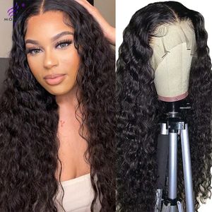 Curly Wave Human Hair Lace Frontal Wig 13*4 13*6 Lace Front Wig Remy 150% Modern Show Brazilian Hair for Black Woman