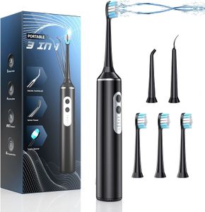 Altro Spazzolino elettrico 3 in 1 per l'igiene orale con getto d'acqua dentale e irrigatore flosser combinato in uno per la pulizia dei denti 230824