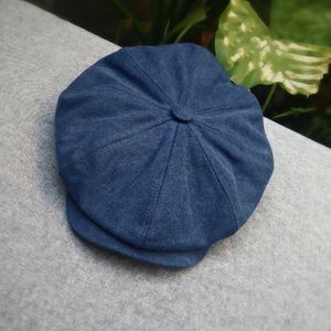 Berets Marke Canvas Sboy Caps Männer hochwertige flache britische achteckige Kappe Vintage Gatsby Frühling Herbst Hats BLM21 230823