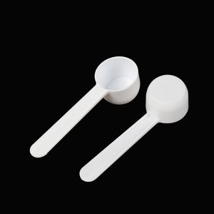 1000 процентов/лот 5 г многоразового пищевого сорта ложка Spoon Spoon Пластиковая измерение совка PP Измерение ложки молока кофе чайная ложка молока порошок кухня
