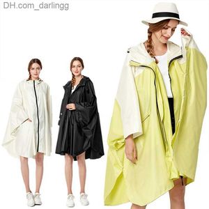 XXL Big Size Breathable Women Raincoat Lightweight Rain Coat Poncho Ladies Waterproof Men Raincoats Adults Windproof Cloak Q230824