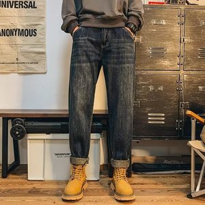 Мужские джинсы Мужские прямые джинсовые весенне-осенние брендовые классические модные высокого качества 230825